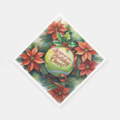 Tennis Weihnachtsball Serviette (Ecke)