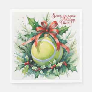Tennis Weihnachtsball Serviette