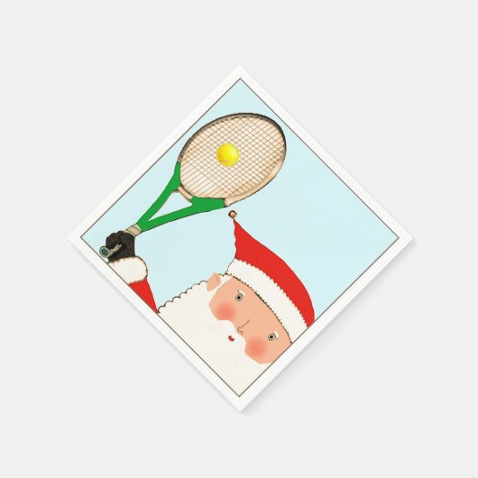 Tennis Weihnachtsfeier Napkins Serviette (Ecke)
