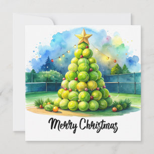 Tennis-Weihnachtsfest Ball Weihnachtsball Feiertagskarte