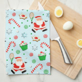 Tennis Weihnachtsfest Geschirrtuch (Viertel Falte)