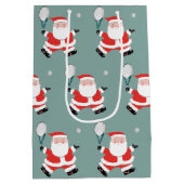 Tennis Weihnachtsfest Mittlere Geschenktüte (Rückseite)