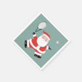 Tennis Weihnachtsfest Serviette (Ecke)