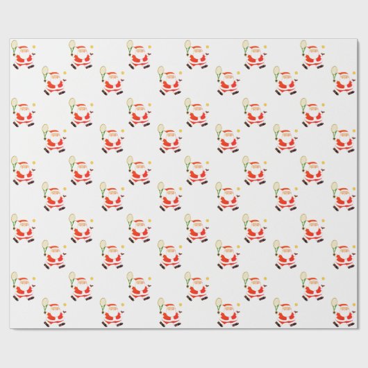 Tennis Weihnachtsgeschenk Geschenkpapier (Flach)
