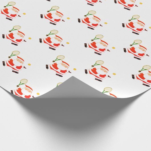 Tennis Weihnachtsgeschenk Geschenkpapier (Ecke)