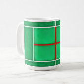 Tennis Weihnachtsgeschenk Kaffeetasse (Vorderseite Links)