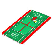 Tennis Weihnachtsgeschenk Karte Magnet (Linke Seite)