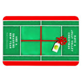 Tennis Weihnachtsgeschenk Karte Magnet (Horizontal)