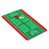 Tennis Weihnachtsgeschenk Karte Magnet (Rechte Seite)