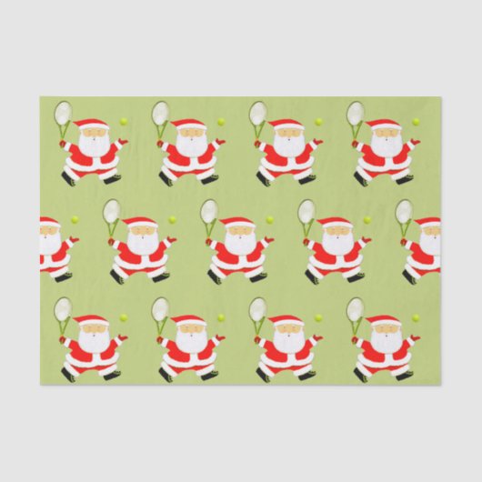Tennis Weihnachtsgeschenk Seidenpapier (Vorderseite)