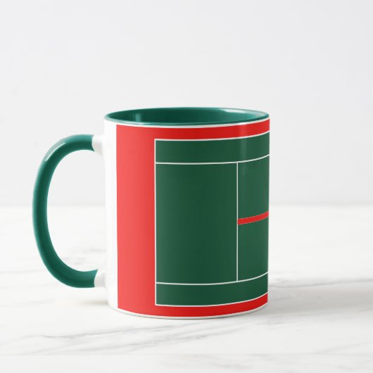 Tennis Weihnachtsgeschenk Tasse (Links)
