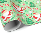Tennis Weihnachtsgeschenk Wrapping Paper Geschenkpapier (Rolleneckpunkt)