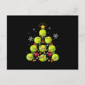 Tennis-Weihnachtsgeschenke Ankündigungspostkarte (Vorderseite)