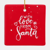 Tennis Weihnachtsgeschenke für Tennisspieler Keramikornament (Rückseite)