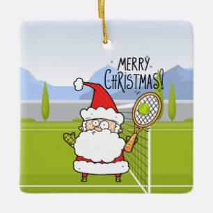 Tennis Weihnachtsgeschenke für Tennisspieler Keramikornament
