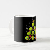 Tennis-Weihnachtsgeschenke Kaffeetasse (Vorderseite Links)