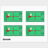 Tennis Weihnachtsgeschenke Stickers (Blatt)