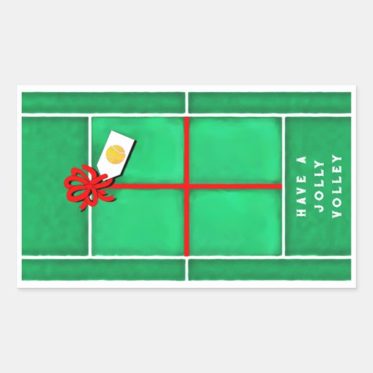 Tennis Weihnachtsgeschenke Stickers (Vorderseite)