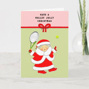 Tennis-Weihnachtsgruß Feiertagskarte