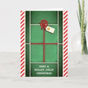 Tennis-Weihnachtsgrußkarten Feiertagskarte
