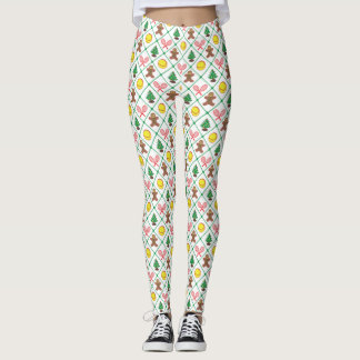 Tennis-Weihnachtsmuster Leggings
