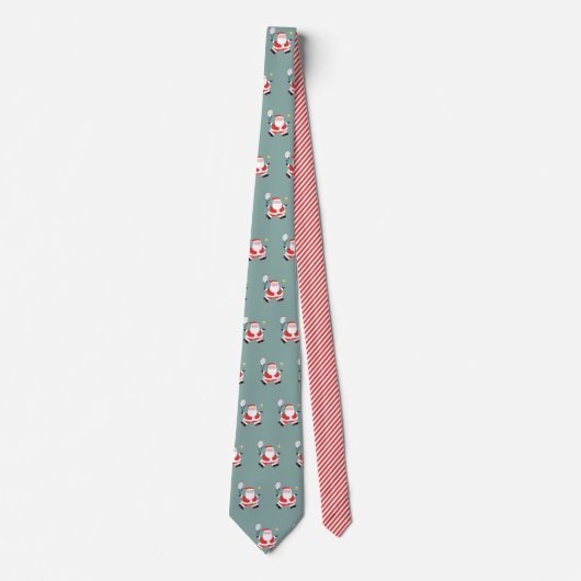 Tennis Weihnachtsnovelty Neck Tie Krawatte (Vorderseite)