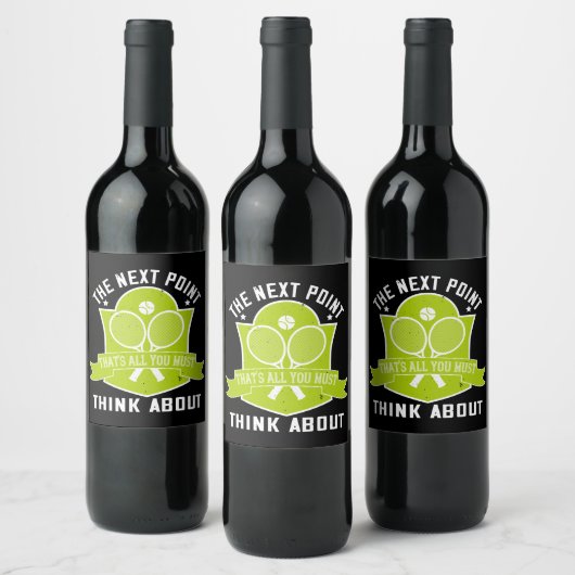 Tennis - weinetikett (Flaschen)