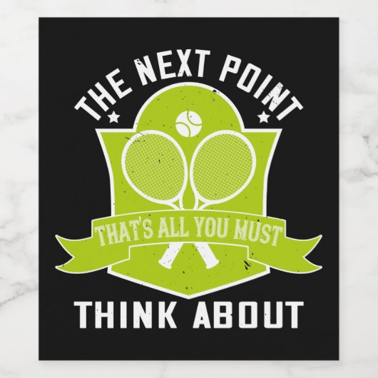 Tennis - weinetikett (Einzelnes Label)