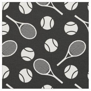 Tennis: weiße Schläger - anpassbar! Stoff