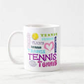 Tennis-Wiederholen Kaffeetasse (Links)