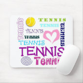 Tennis-Wiederholen Mousepad (Mit Mouse)