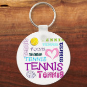 Tennis wiederholt schlüsselanhänger (Vorderseite)
