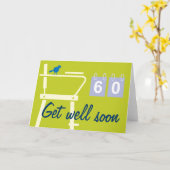 Tennis wird bald gut Karten für verletzten Spieler (Gelbe Blume)