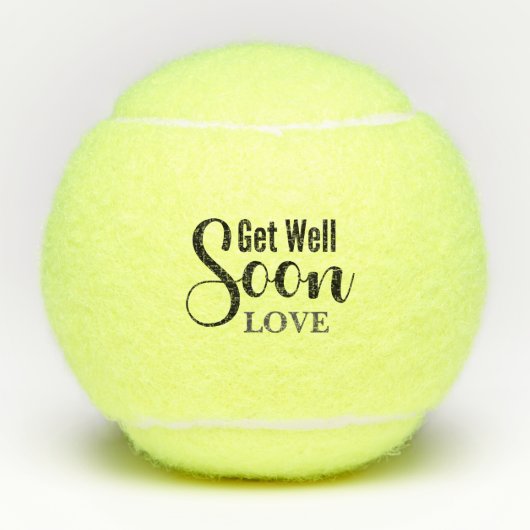 Tennis wird bald LIEBE Tennisbälle (Vorderseite)