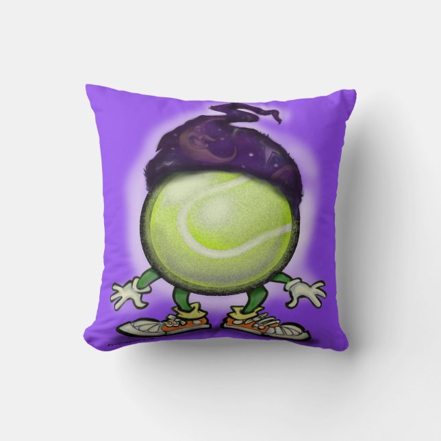 Tennis Wizard Throw Kissen (Vorderseite)