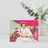 Tennis Woman von Phoscao Ad Postkarte (Stehend Vorderseite)