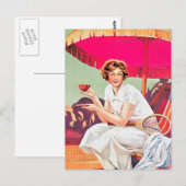 Tennis Woman von Phoscao Ad Postkarte (Vorne/Hinten)