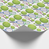 Tennis Wrap Up Geschenkpapier (Ecke)