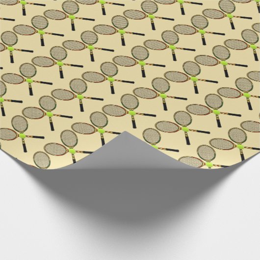 Tennis Wrapping Paper Geschenkpapier (Ecke)