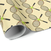Tennis Wrapping Paper Geschenkpapier (Rolleneckpunkt)