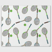 Tennis Wrapping-Papier Geschenkpapier (Flach)