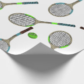 Tennis Wrapping-Papier Geschenkpapier (Ecke)