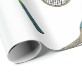 Tennis Wrapping-Papier Geschenkpapier (Rolleneckpunkt)