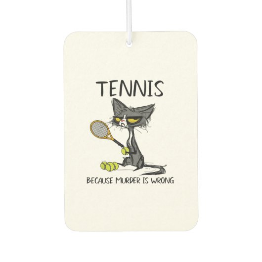 Tennis Wrong Best Cat Autolufterfrischer (Vorderseite)