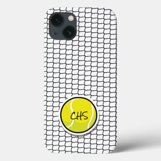 Tennis Yellow Ball Black Net Liebe Case-Mate iPhone Hülle (Rückseite)
