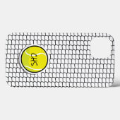 Tennis Yellow Ball Black Net Liebe Case-Mate iPhone Hülle (Rückseite (Horizontal))