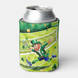 Tennis zum St. Patrick's Day Dosenkühler
