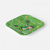 Tennis zum St. Patrick's Day Pappteller (Gewinkelt)