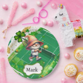 Tennis zum St. Patrick's Day Pappteller (Party)