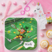 Tennis zum St. Patrick's Day Pappteller (Party)